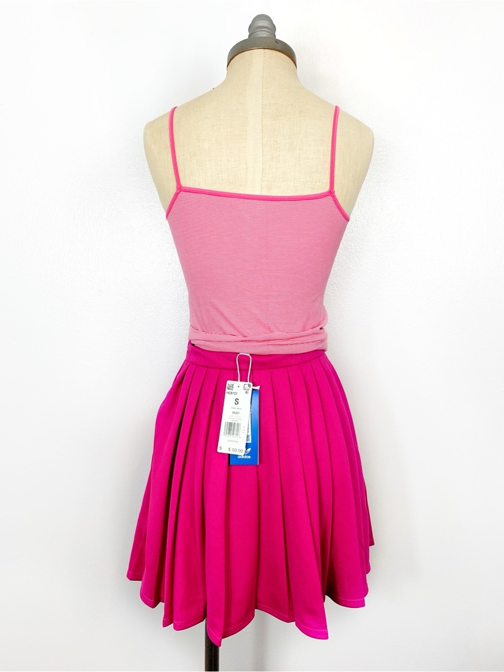 adidas Originals Pink Mini Tennis Skirt NWT S - Picture 12 of 15